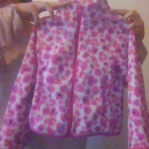 Extremely ME>brand. A kids floral winter fluffy coat.